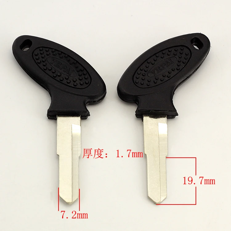 C503 Cao Su chính uốn cong để bên trái của các xe máy trống key Rỗng Key khoảng trống Nguồn Cung Cấp Thợ Khóa 20 cái/lô