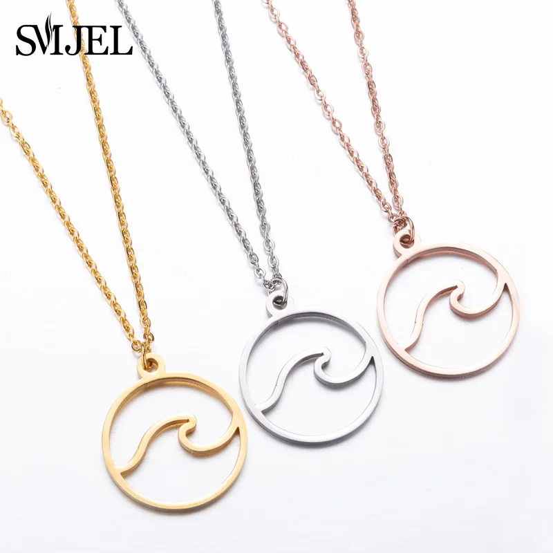 SMJEL Stainless Steel World Map Necklace pendants for Women Earth Day Gifts Wanderlust Travel Globe Jewelry Collier Femme 2025