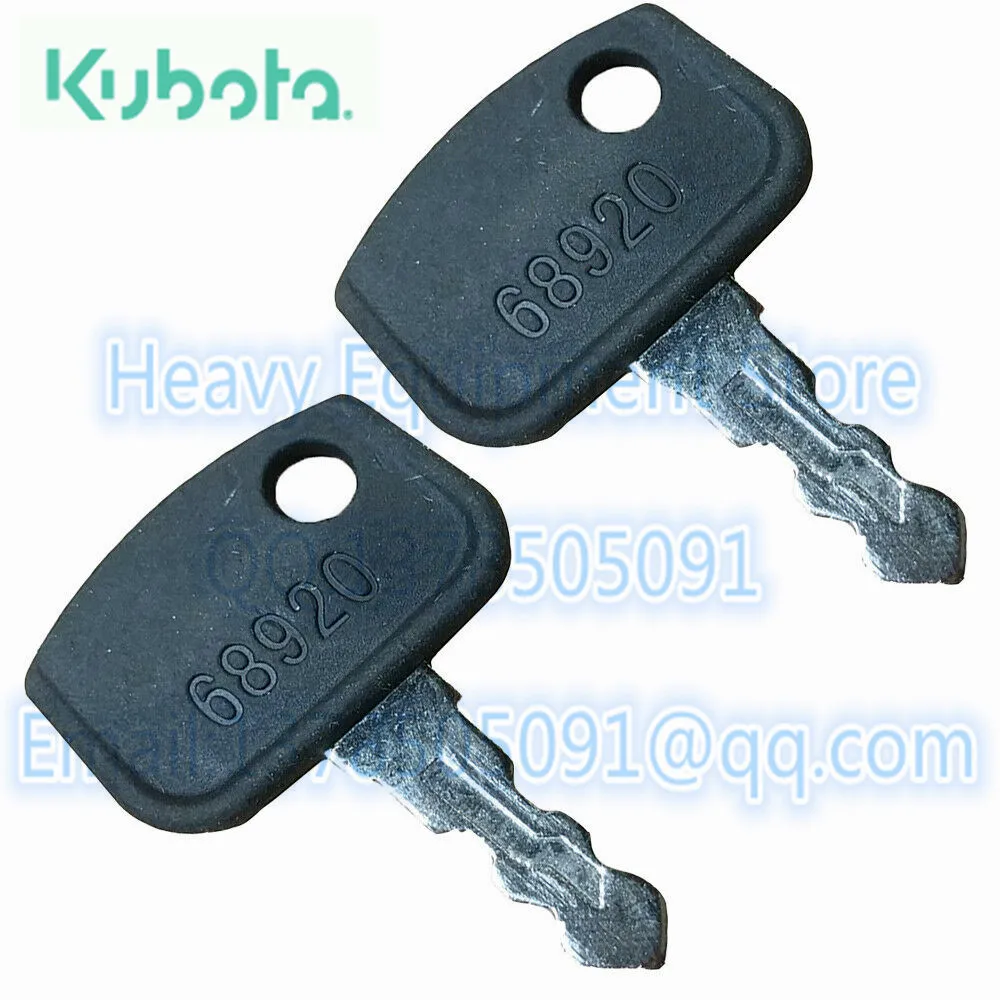 

2PCS PL50168920 Keys For Kubota RTV 900 Key RTV UTV Utility Vehicles B BX F PL501-68920 Starter Keys for Tractors Mowers