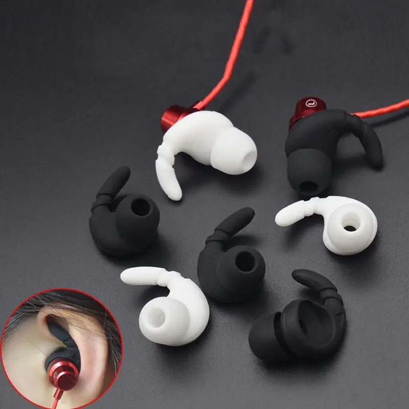 1 Pair Earbuds Cover In-Ear Tips Soft Silicone Skin Ear Hook Durable Earpiece Accessories for JBL Sports Bluetooth Headset #418