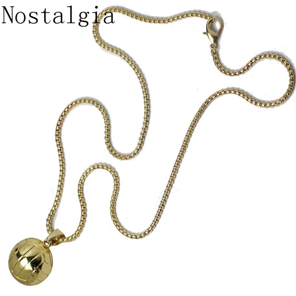 New 3D Volleyball Sports Pendant Necklace I Love Volleyball Stainless Steel Chain Ball Charms Pendnat Necklace Men Women Gift