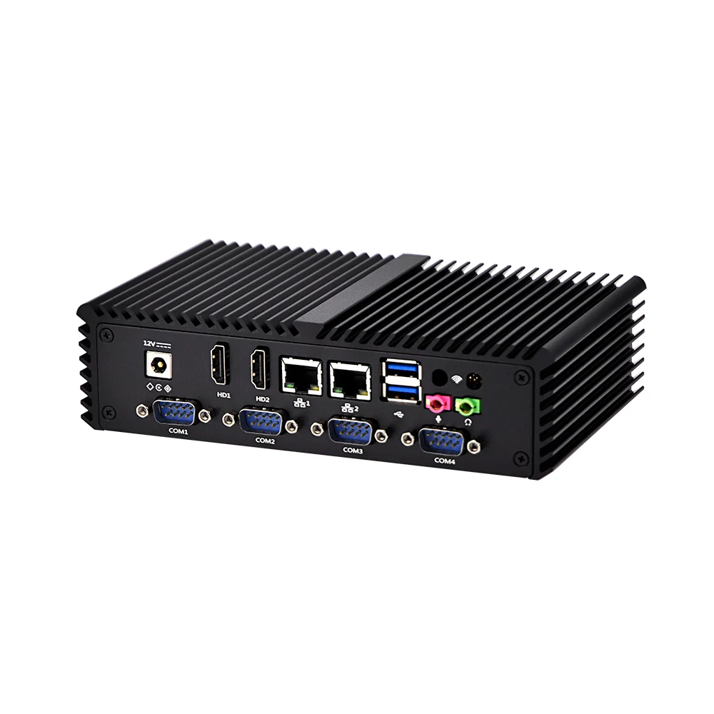 Qotom Mini PC Fanless Q350P with  Core i5-4200U Processor ,RS485 VGA Option ,WIFI,3G/4G KIOSK IPC