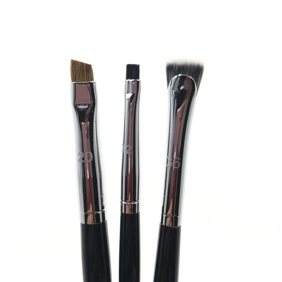 No.32 Flat Head Eyeliner Brush No.20 Bevel Eyebrow Brush No.36 Small Fan Eyelash Brush Eye Professional Brightening Makeup Brush