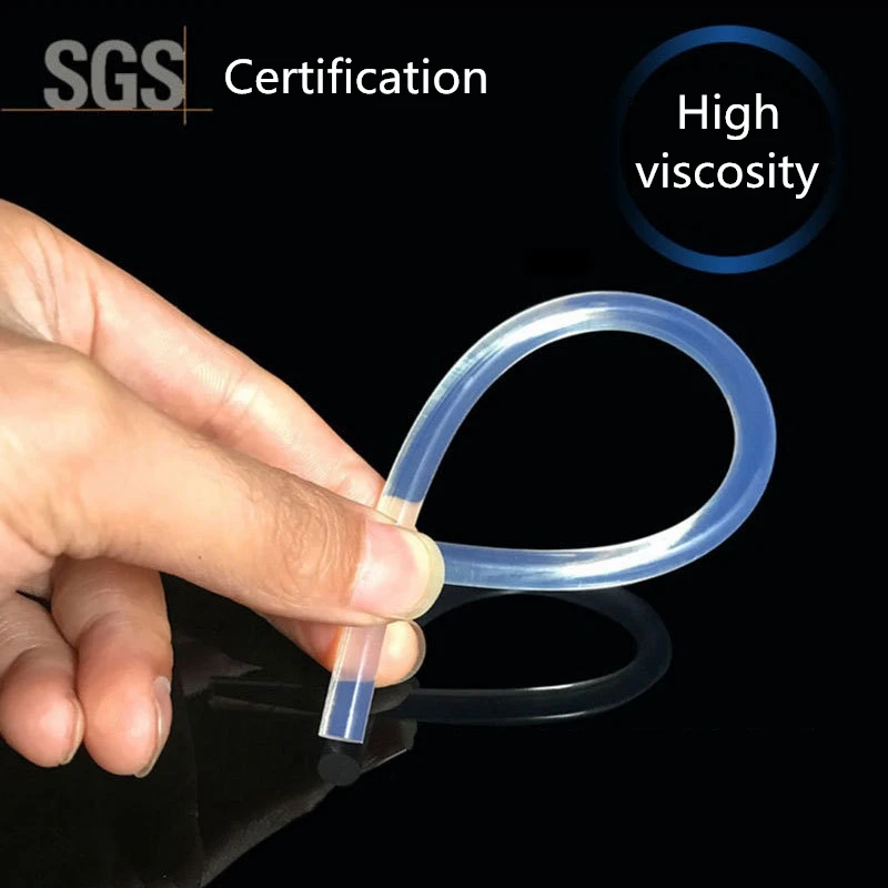 透明なプラスチック製のおもちゃの接着剤スティック,家庭用,ヒートフィルム,頑丈な接着剤,クラフト,電話ケース,7x100mm, 10個