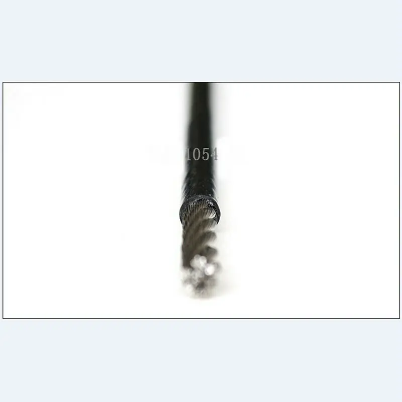 HQ-Cable de acero inoxidable 304 recubierto de plástico de PVC negro, 1MM-6MM de diámetro después del recubrimiento, BW01