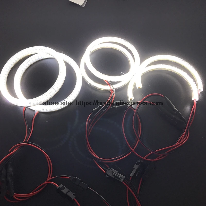 HochiTech Ultra bright SMD white LED angel eyes  ring kit daytiem running light DRL For Toyota Mark X Mark-X REIZ 2004-2009