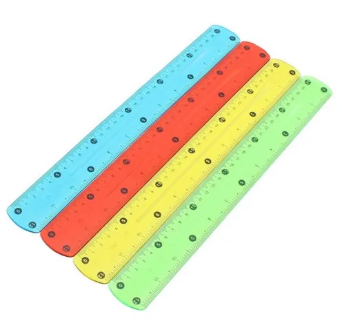 1pc Cute Soft Ruler 30cm Coloured Students Special Double Scale Soft Ruler Gifts Office School Stationery Supplies