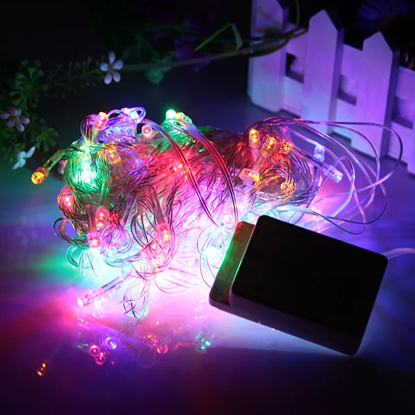 Holiday Outdoor 200 LED String Lights 20M 220V 110V Christmas Xmas Wedding Party Decorations Garland Lighting,9 color hot sell