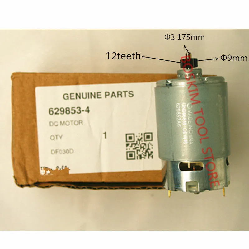 12 teeth Motor DC 10.8V Genuine Parts Set For MAKITA DF330DWE 629853-4 DF030DWE DF030D DF330D DF030DZ DF030Z Drill