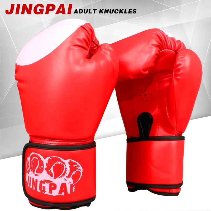 

2020 Male Female 10oz PU Leather Muay Thai Boxing Gloves Sanda Wushu Fighting Sandbag Training Punching Bag Luvas Boxeo Guantes