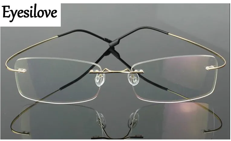 Ultra light rimless Optical glasses frames men women Titanium Alloy eyeglasses Frame for Myopia Prescription Glasses