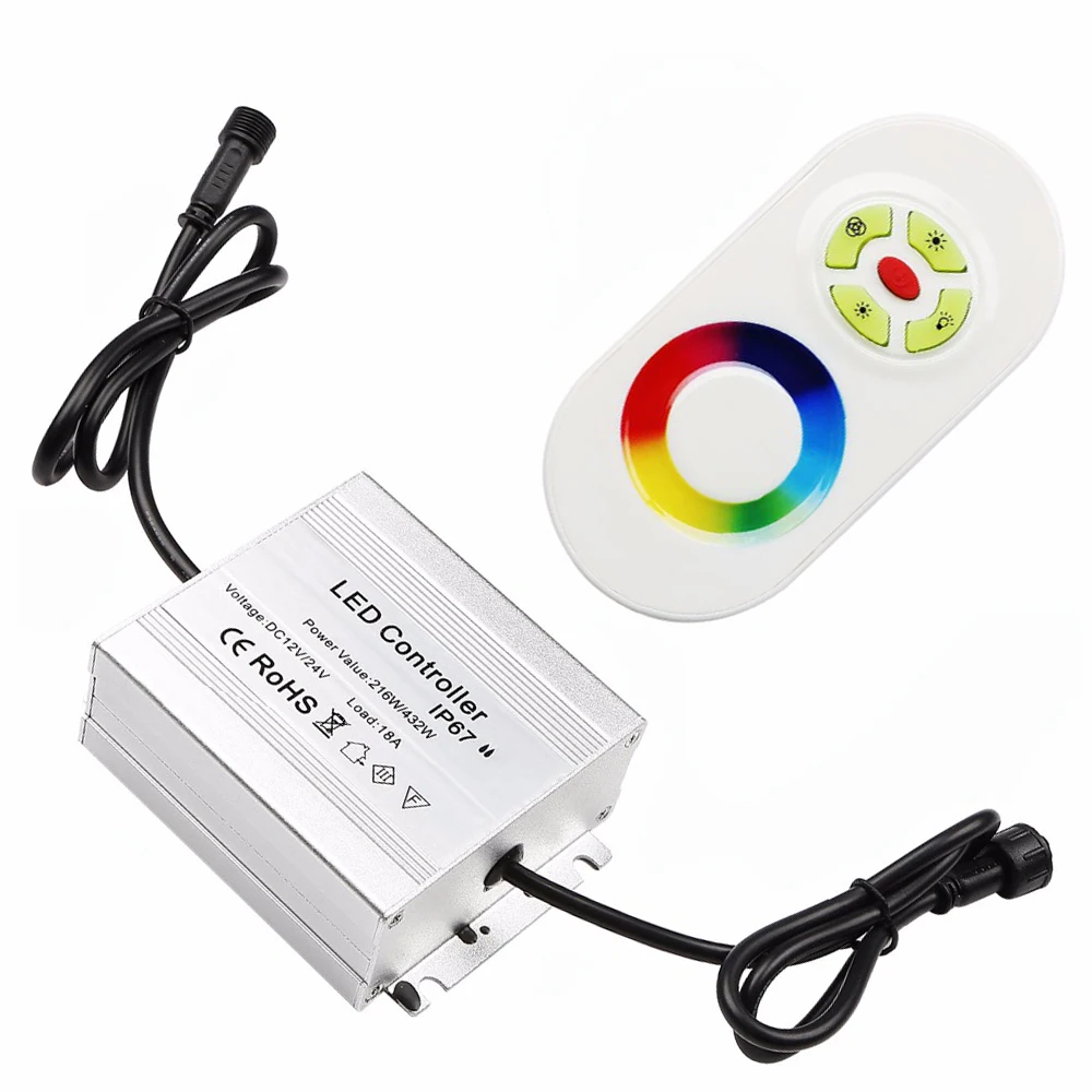 RF Wireless Waterpoof IP67 216W ingresso DC12V LED RGB Controller esterno utilizzato per Deck/Inground/sotterraneo/Step Light controller