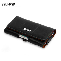 SZLHRSD Retro Genuine Leather Waist Belt Clip Pouch Cover For Maze Alpha X Case Phone Bag for Maze Comet /Vernee Mix 2