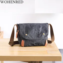 Brand Travel Men's Crossbody Bags Casual Canvas High Quality Vintage Youth Small Portable Shoulder Bags For Male Messenger Bag