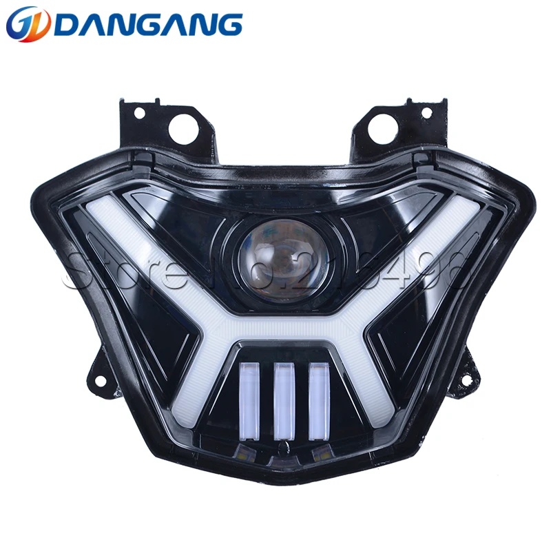 

Headlight Assembly with White Angel Eye DRL for K-awasaki X300