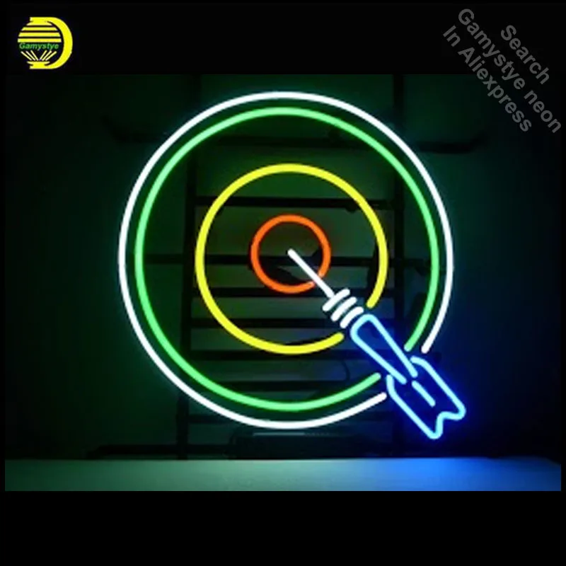 Neon Sign for Dart Board Bullseye Neon Bulb sign Iconic handcraft neon signboard Game Room neon lights Sailing anuncio luminos