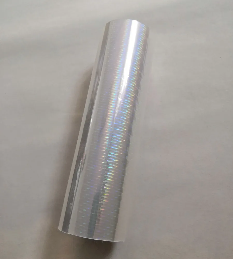 Holographic foil transparent meteor shower pattern stamping foil hot press on paper or plastic heat transfer film