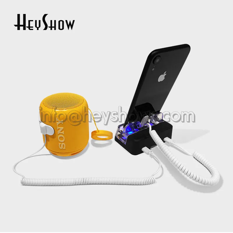 Mobile Phone Security Stand Acrylic Cellphone Anti Theft Holder Smartphone Display Alarm System For Apple Store