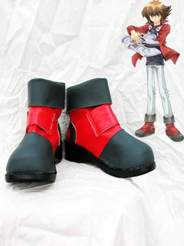 Yu-Gi-Oh! GX Jaden Yuki Cosplay Boots Shoes Anime Party Cosplay Boots Custom Made Men Shoes