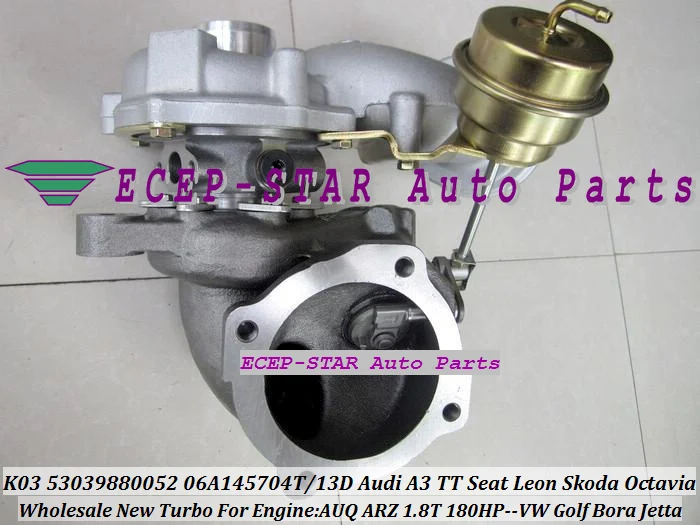 Free Ship K03 52 53039880052 53039880094 06A145704T Turbo For AUDI A3 TT Octavia For Volkswagen For VW Golf Bora JAE AWP 1.8L