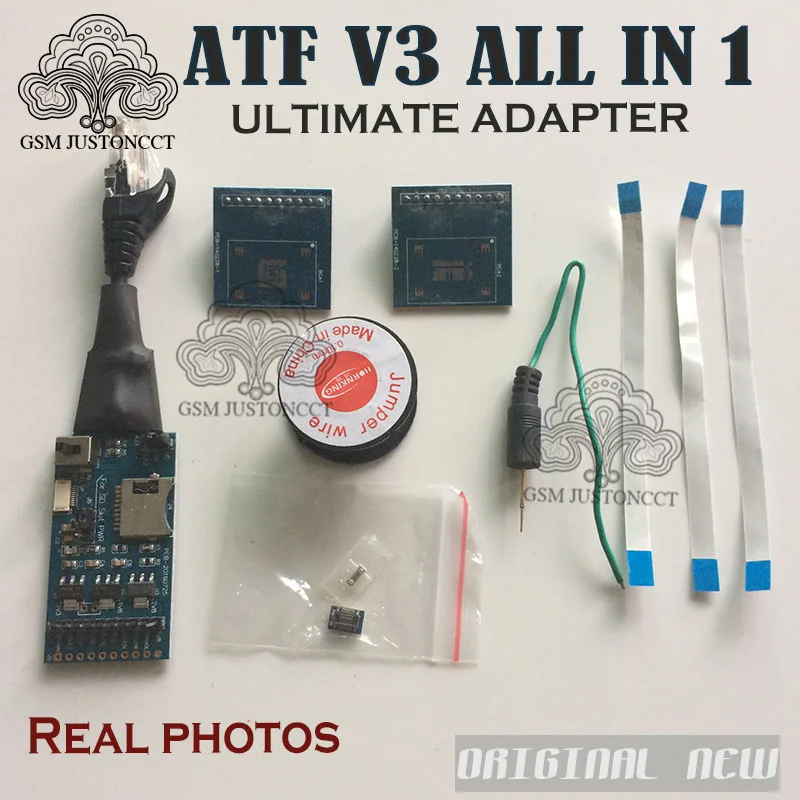 ATF BOX JTAG / EMMC/ISP/MMC, ATF-V3 de tarjeta todo en 1, adaptador definitivo para caja grande ATF/Nitro/Iluminación