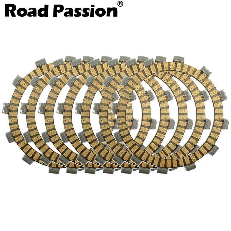 Road Passion 7pcs Motorcycle Clutch Friction Plates Kit For Kawasaki KDX125 KDX200 KL250 KLX250 R S SF KLX250ES KLX250SR KLX300R