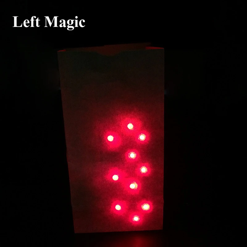 Bag O Lites Light Up ( Include Finger ) Light Magic Tricks Red/Blue Light For Close Up Magic Toy Mentalism Bar Show Illusion