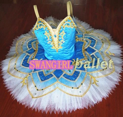 Deluxe pirate ballet tutu professional adult blue bird ballet tutu performance ballet costumes SB0054