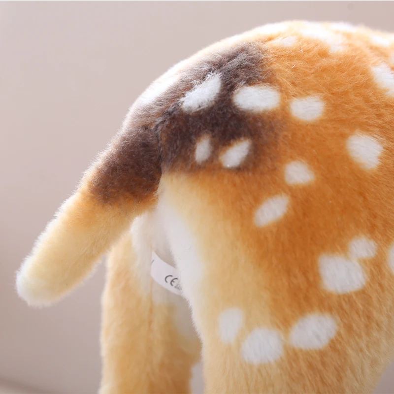 50/60/75/90cm Stuffed Plush Animal Deer Toy Kids Doll Teaching Prop Toy Children\'s Birthday Gift Simulation Sika Deer Plush Toy