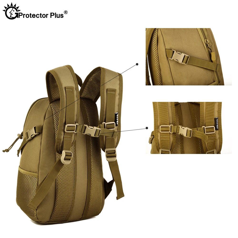 Protector Plus 12L Tactical MOLLE Backpack Children Waterproof Small Backpack armed role-playing Rucksack Assault Pack