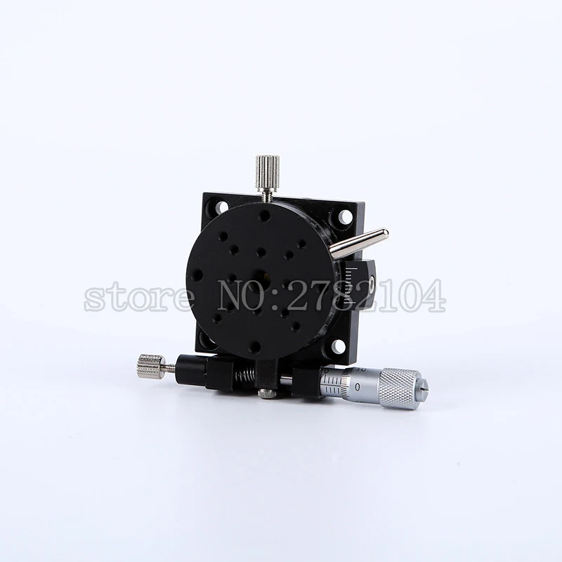 Imagem -02 - Xyr Axis-plataforma de Corte Manual Mesa de Tradução Mesa Rotativa Trilho Cruzado Micrômetro de 40 mm Xyr40-l Lsp40-l Alta Precisão