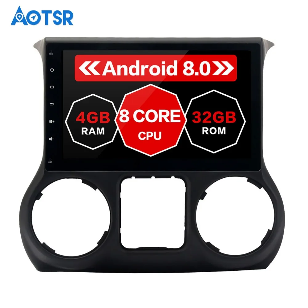 

10.2" Android 8.0 Car GPS Radio Player for Jeep Wrangler 2011-2016 with Octa Core 4GB+32GB Auto Stereo Multimedia px5 8 Core