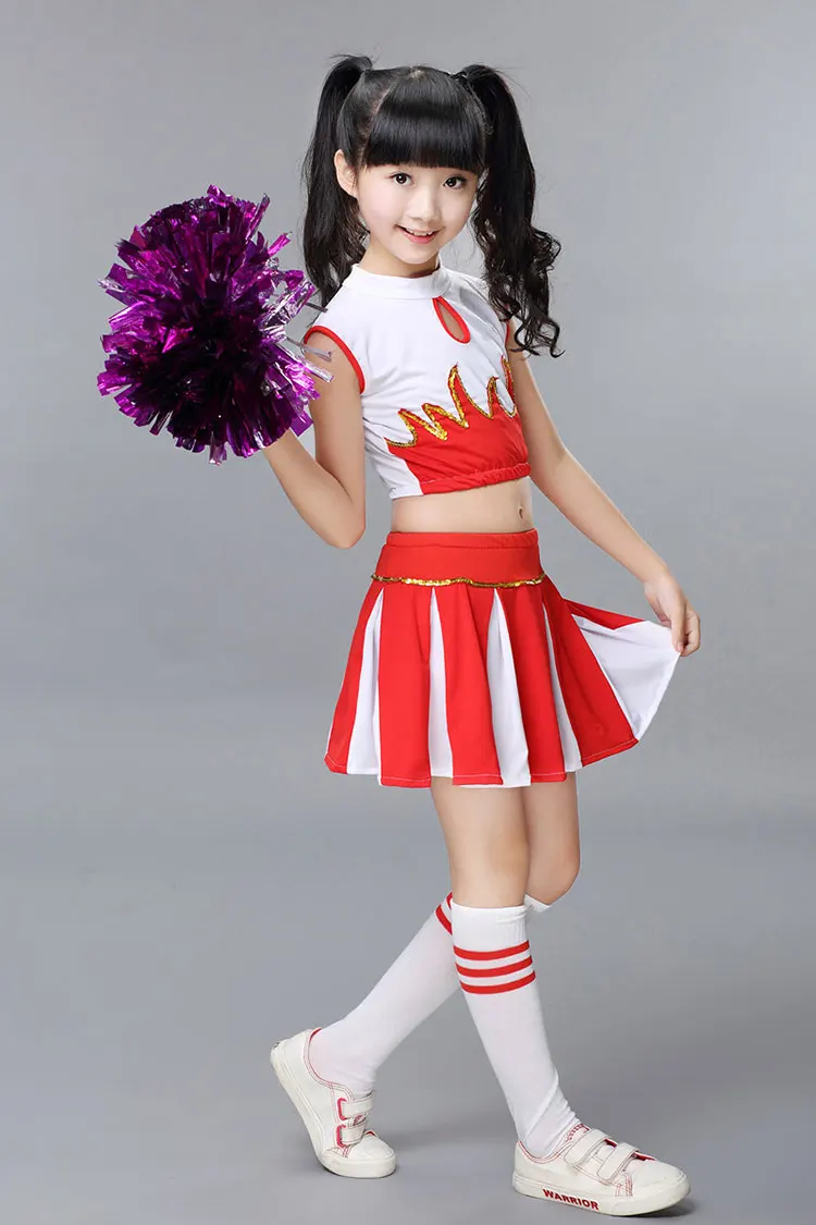 Trẻ em Cheerleaders Trường Cô Gái Đồng Phục Đội Kid Tốt Nghiệp Hiệu Suất Trẻ Em Trang Phục Bộ Cô Gái Lớp Phù Hợp Với Cô Gái Trường Phù Hợp Với