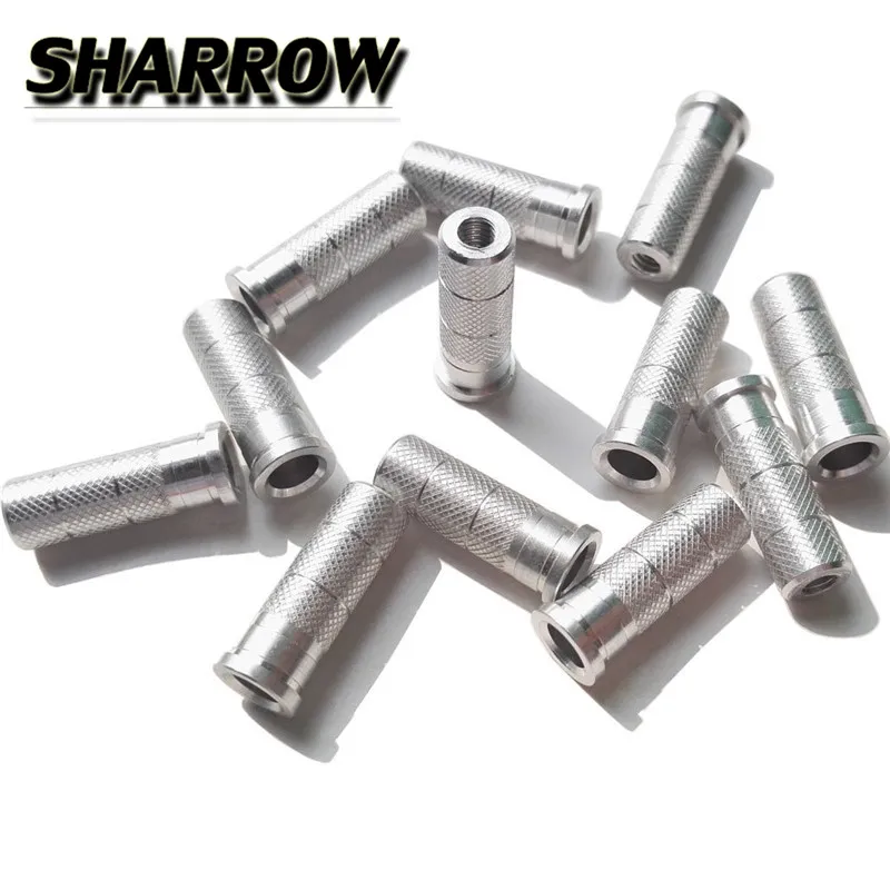 50pcs Aluminum Arrow Insert Fit ID 6.0/6.2/7.6mm Arrow Shaft Connect Arrowheads For Arrow Shooting Practice Archery Accessories