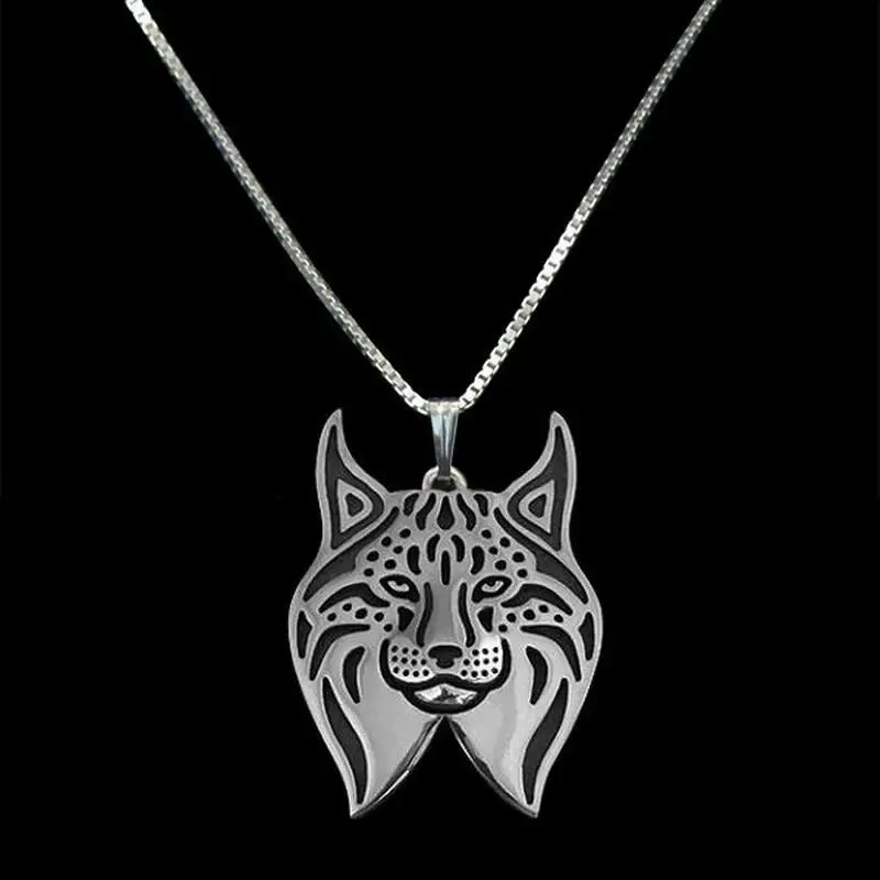 Fashion Women Alloy Cat Necklaces Vintage Metal Lynx Pendant Necklaces For Lovers Drop Shipping