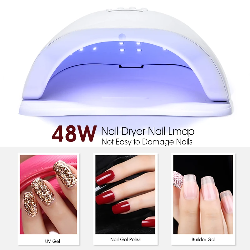 54W/36W Zon 5 Uv Led Lamp 48W Manicure Nail Droger Licht Hybride Lamp Voor Nail gel Uv Lamp Voor Drogen Gel Polish Ijs Lamp