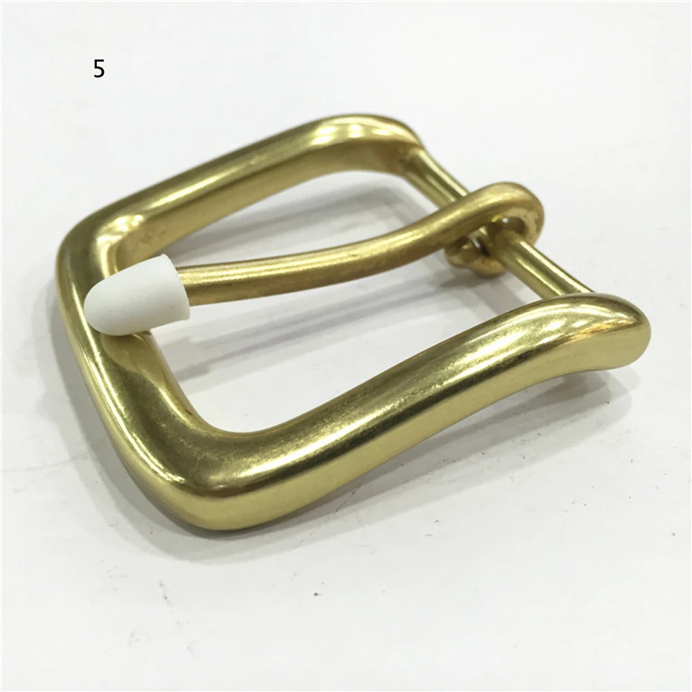DIY leather craft women men belt pin buckle solid brass material 5pcs/lot wholesale inner 40mm