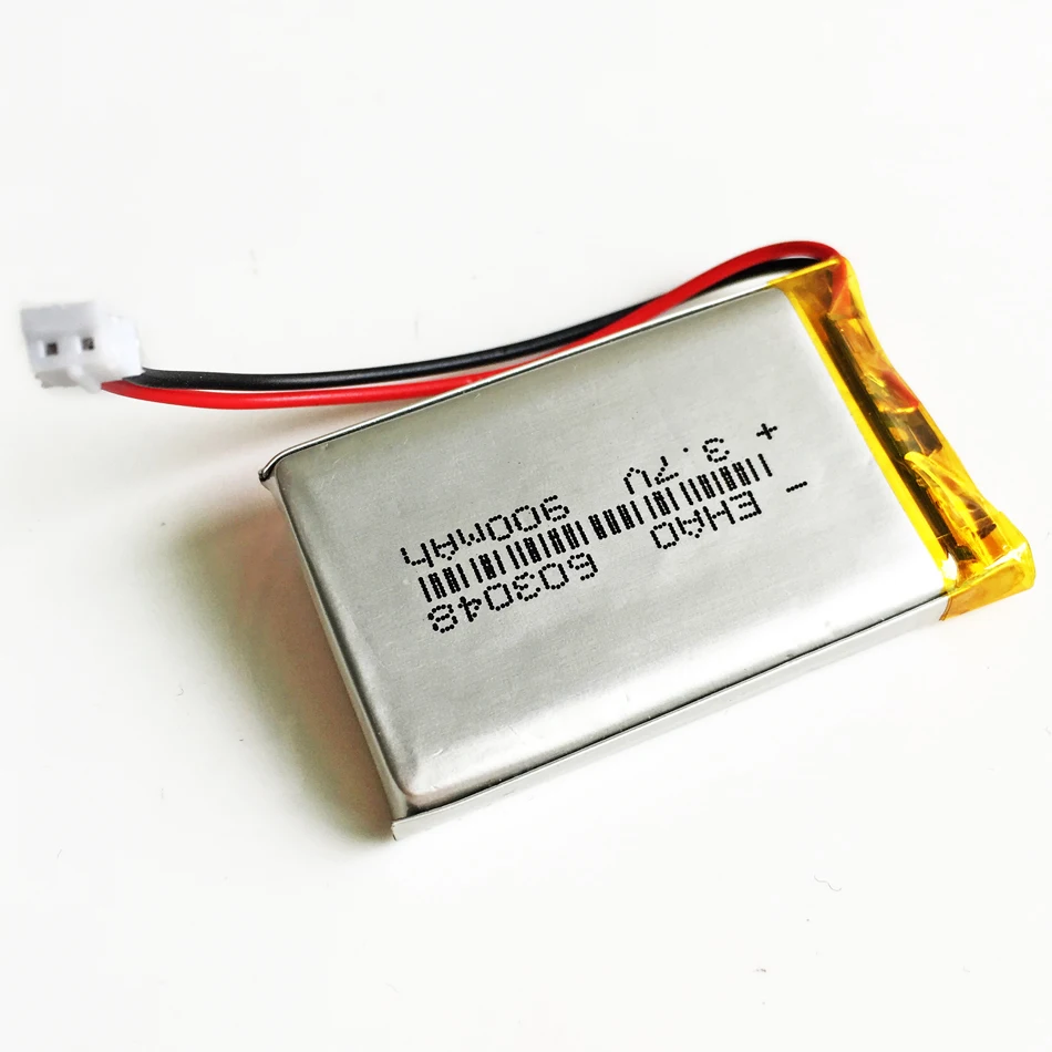 3.7V 900mAh LiPo akumulator litowo-polimerowy JST PH 2.0mm 2pin złącze 603048 do Mp3 GPS głośnik kamera Bluetooth