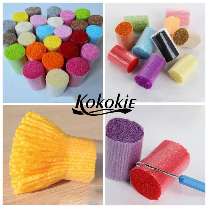 Latch hook kits rug tapestry kits 3d printed carpet handicraft embroidery yarn crochet tapis accessories needle for floor mat