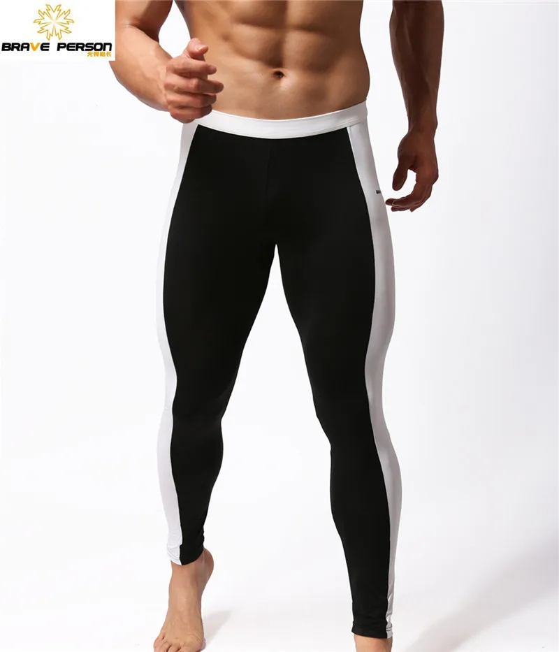 BRAVE PERSON Men Underwear Elastic Tights Shapers Pants Men Fitness Bodysuit Men\'s Leggings Pant Full Length Sweatpants