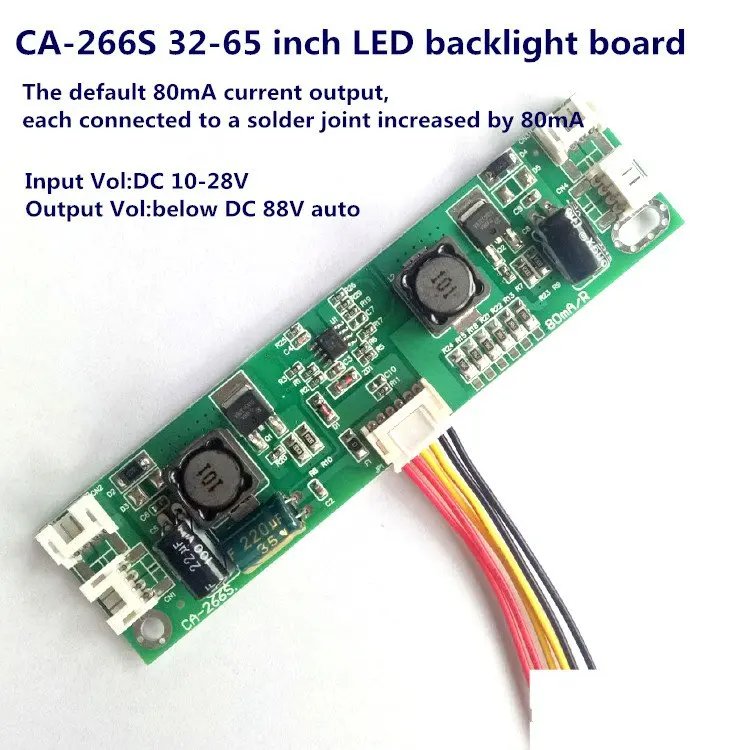 CA-266S novo universal 32-65 polegadas LED LCD TV backlight placa de driver de corrente constante saída 80-480mA