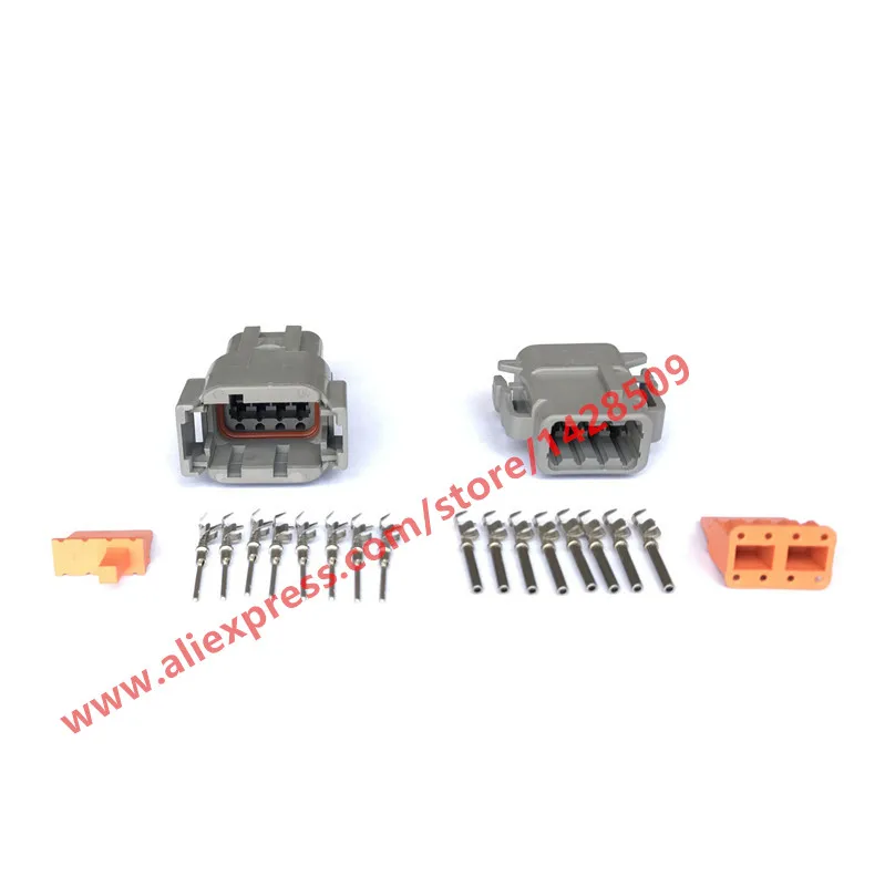 1 Set DUETSCH 8 Pin Waterproof Plug DTM06-8S DTM04-08P/ATM04-08P Car Electrical Connector With Terminal And Seal