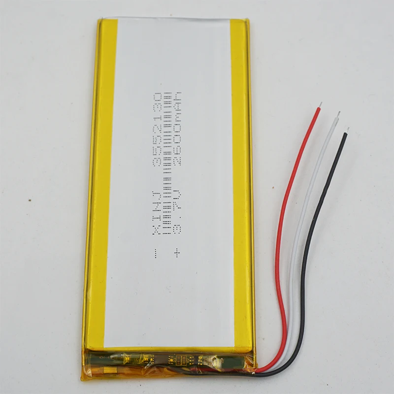 3.7V 2600mAh 9.62Wh リチウムポリマー充電式リチウム電池 3552130   Lipo サーミスタ 3 線式 GPS PSP 電子ブック PDA MID タブレット PC 用