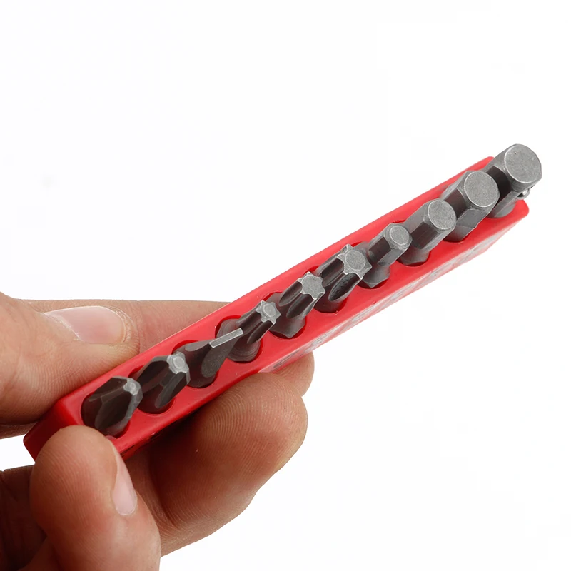18Pcs Socket Adapter Set Torx Star Screwdriver Bit Hexagon Socket Wrench Handle Repair Hand Tools with Tape