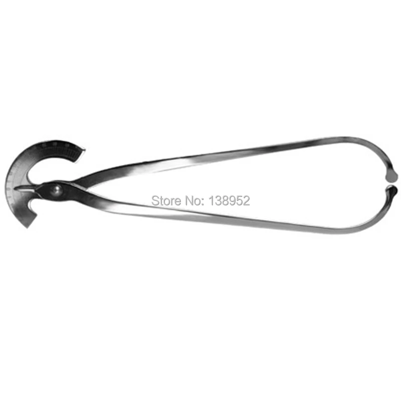 1 قطعة الفولاذ المقاوم للصدأ كولين Pelvimeter الحوض الداخل القطر قياس أداة الحوض مقياس الحوض قياس Pelvimeter