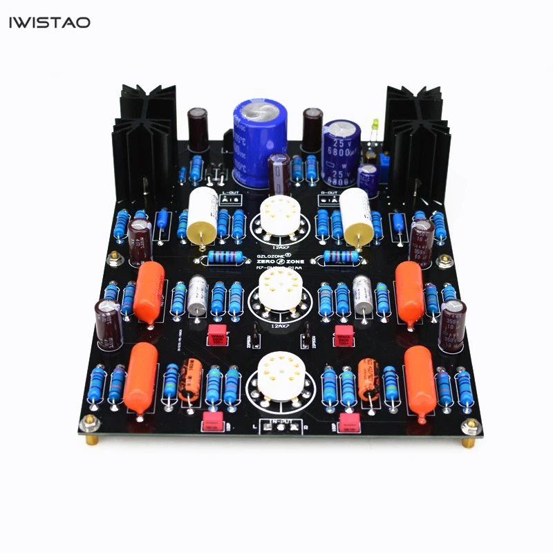 IWISTAO ムービングマグネットチューブフォノステージ完成ボード M7 12AX7 チューブトランスは含まれません
