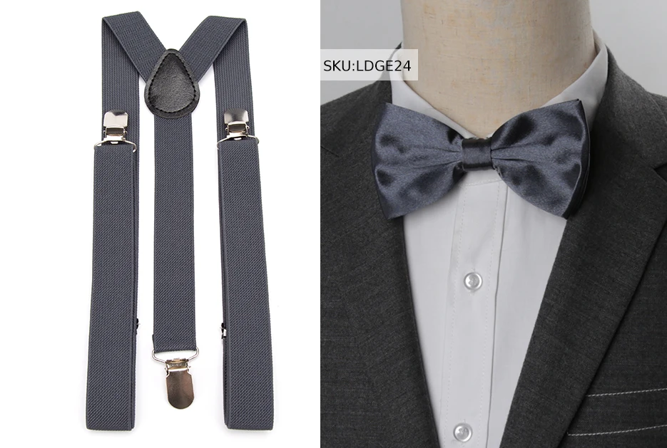 Hosenträger Fliege Set Männer Mode Suspensorio für Mann Junge Frauen Bowtie Hosenträger Hosen Tirantes Hochzeit Freizeit Hemd Bleibt – Detail 22