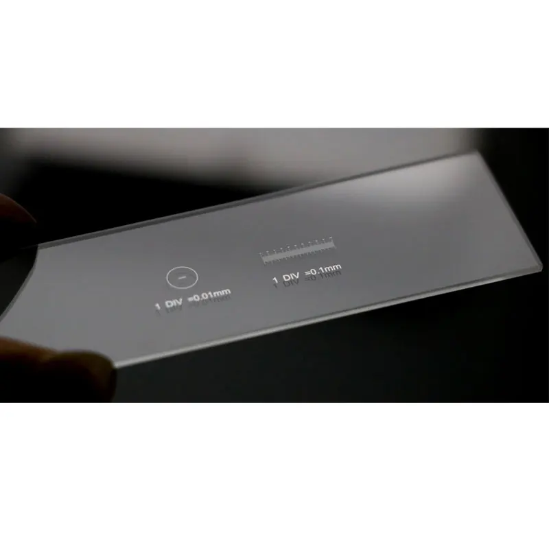 916 DIV 0.01mm Microscope Reticle Division of the Graticule Calibrate Micrometer Microscope Accessory Calibration Slide