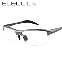 ELECCION-gafas graduadas de marca para hombres, montura de aleación de aluminio y magnesio, gafas para miopía, gafas deportivas