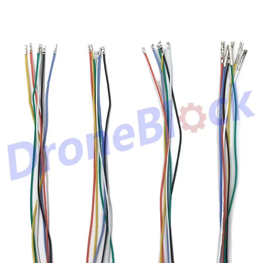 24Pcs  JST GH1.25 Pre-crimped Cables 10cm 6 colors Pixhawk2 Pixhack Pixhawk4 EDGE PXFmini Silicone Wire